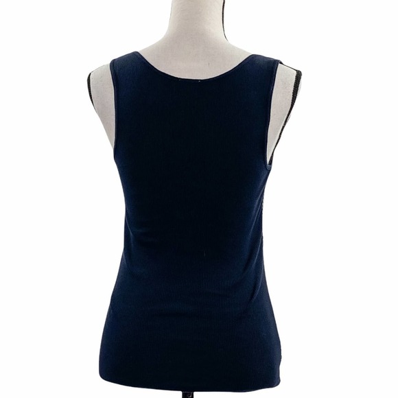 NO boundaries Black Sequined Embellished Tank Top - Picture 2 of 10